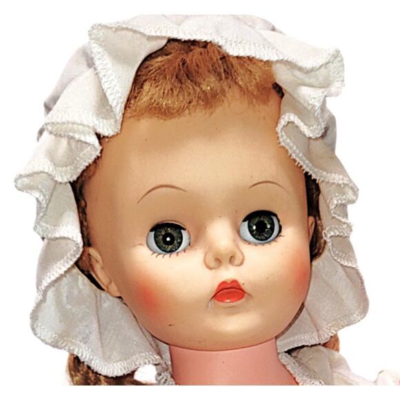 19" Vintage Straight Leg Blonde Blue Eyes Doll By Eegee - Picture 7 of 14